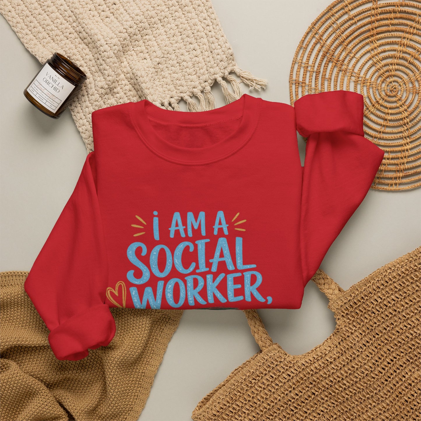 Social Worker Sweatshirt - "I Am A Social Worker, Not A F***ing Magician" Crewneck