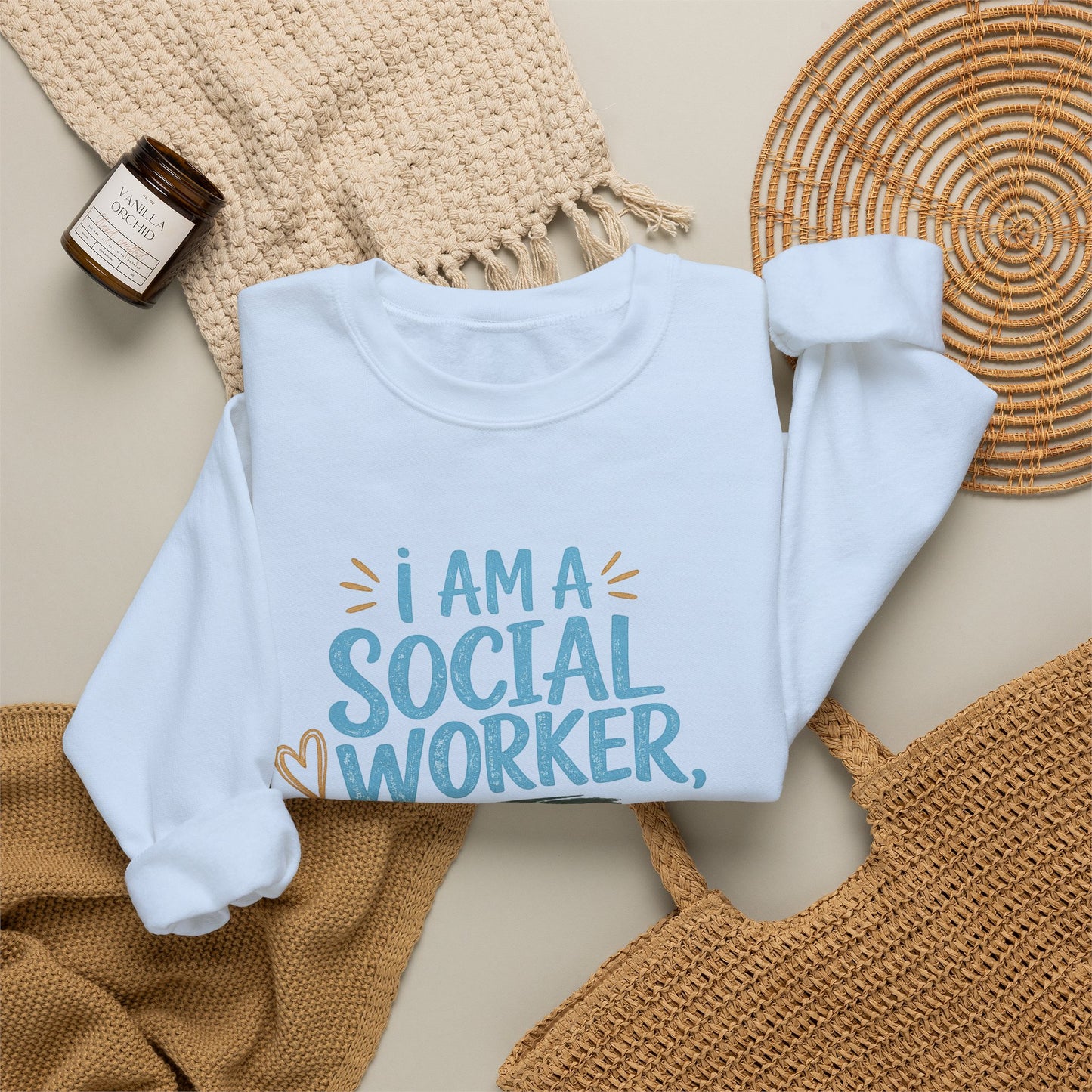 Social Worker Sweatshirt - "I Am A Social Worker, Not A F***ing Magician" Crewneck