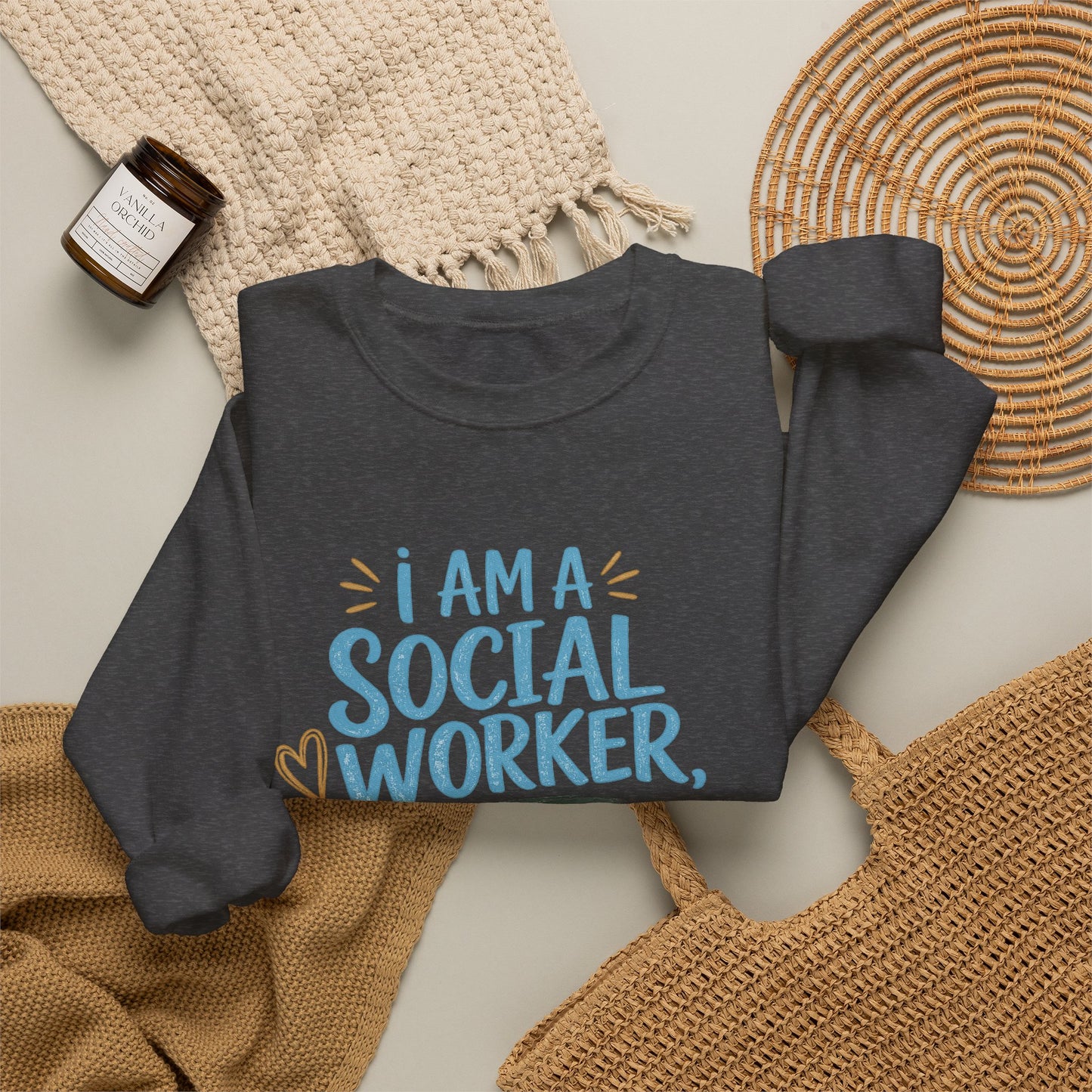Social Worker Sweatshirt - "I Am A Social Worker, Not A F***ing Magician" Crewneck