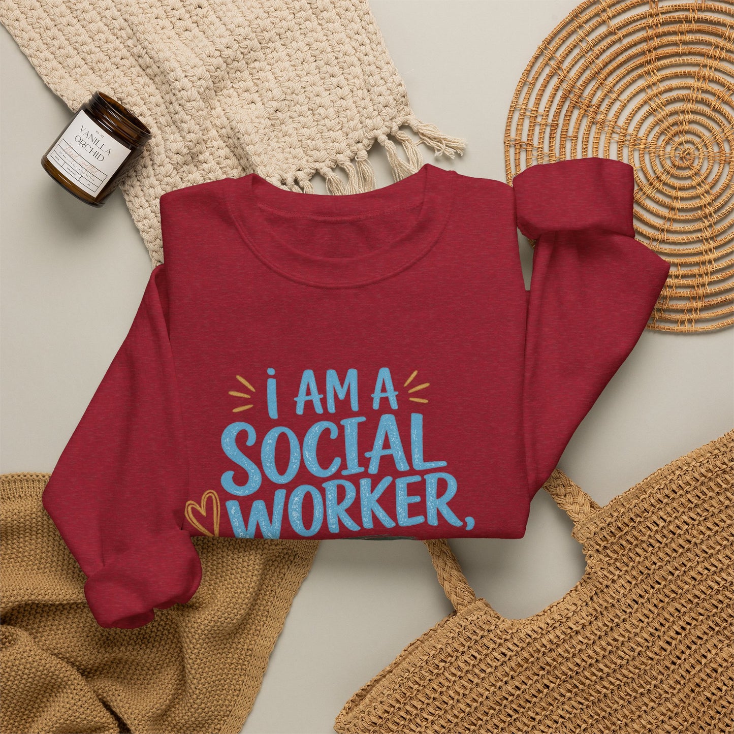 Social Worker Sweatshirt - "I Am A Social Worker, Not A F***ing Magician" Crewneck