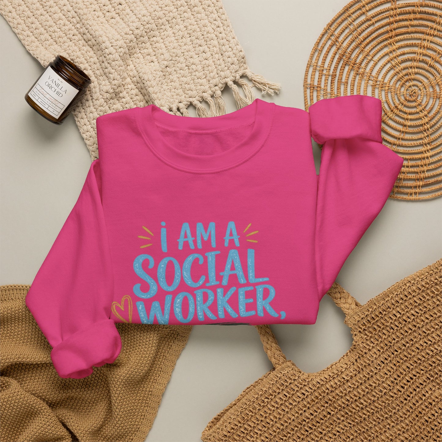 Social Worker Sweatshirt - "I Am A Social Worker, Not A F***ing Magician" Crewneck