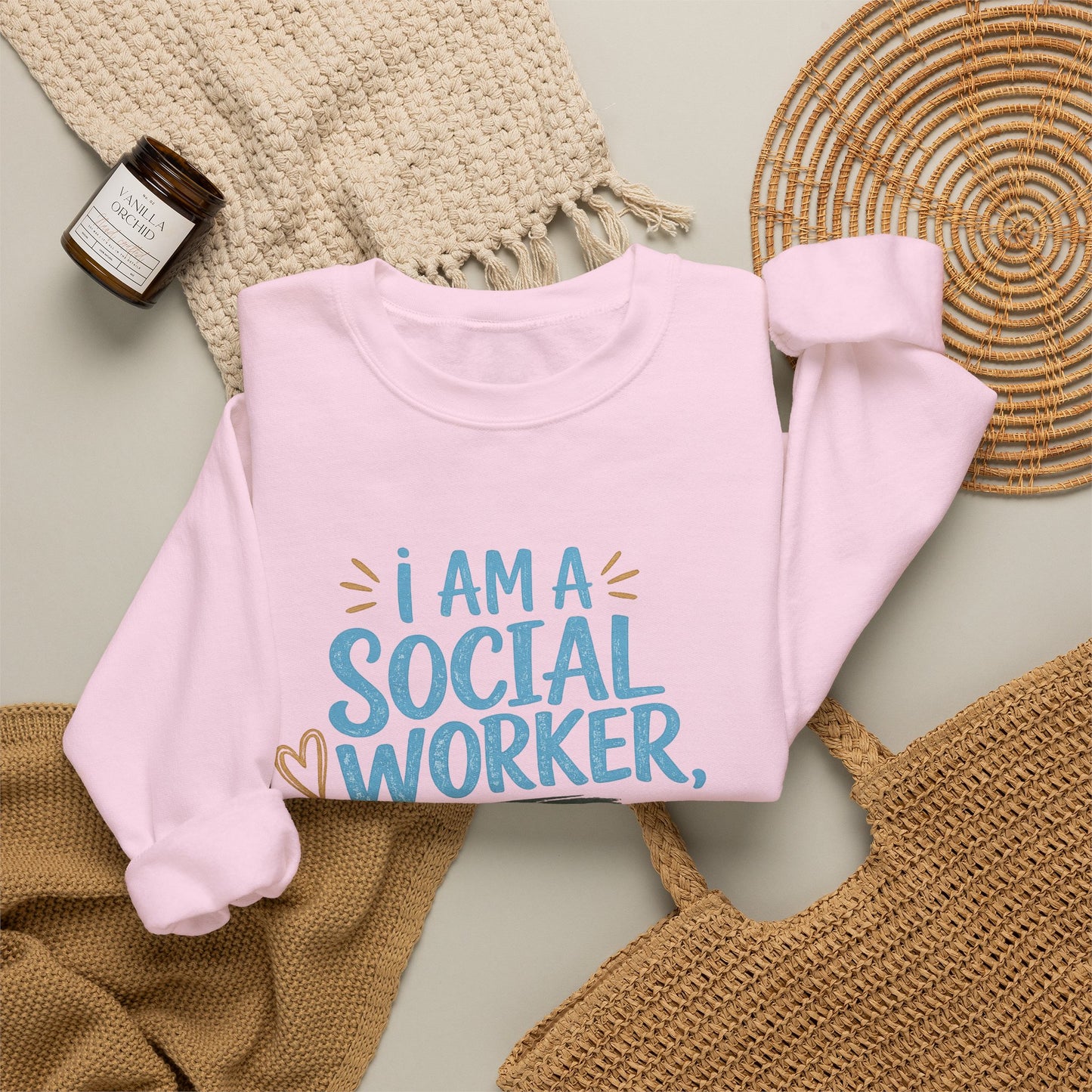 Social Worker Sweatshirt - "I Am A Social Worker, Not A F***ing Magician" Crewneck