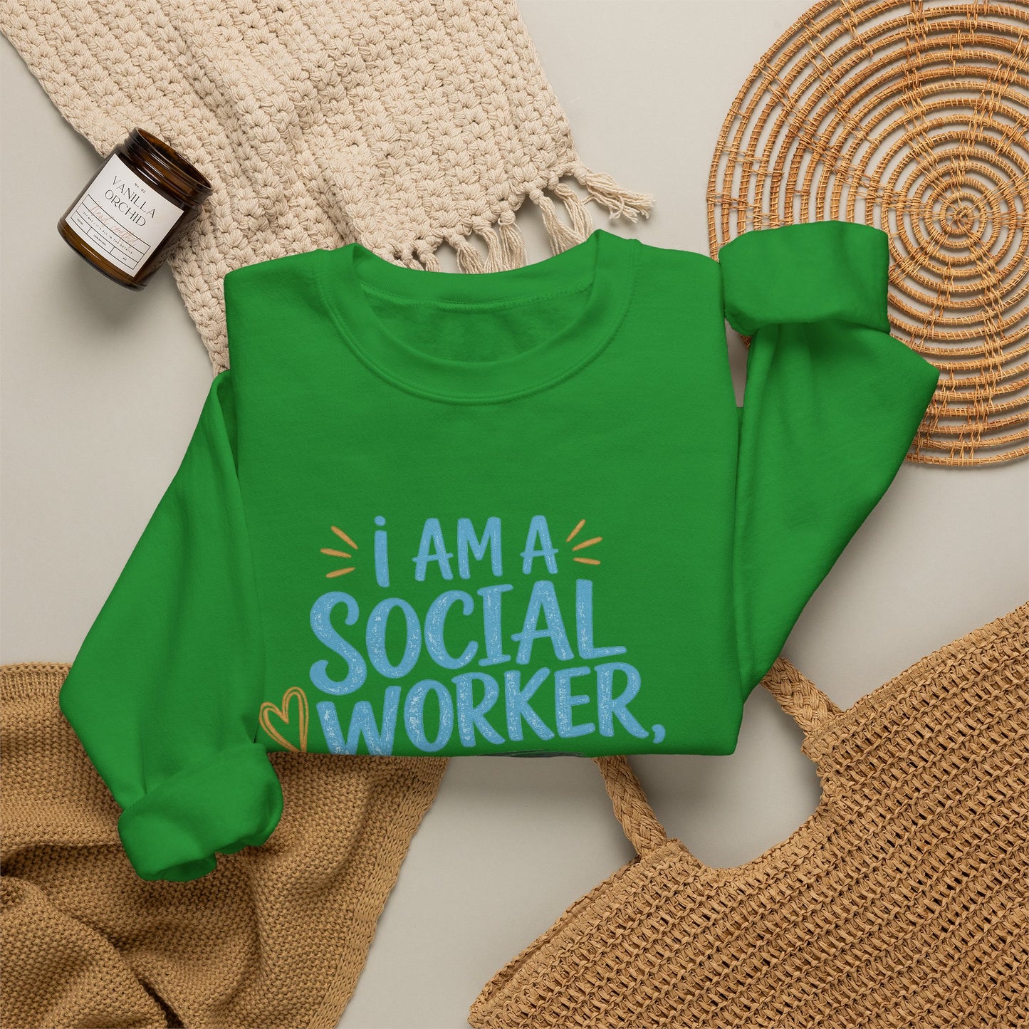 Social Worker Sweatshirt - "I Am A Social Worker, Not A F***ing Magician" Crewneck